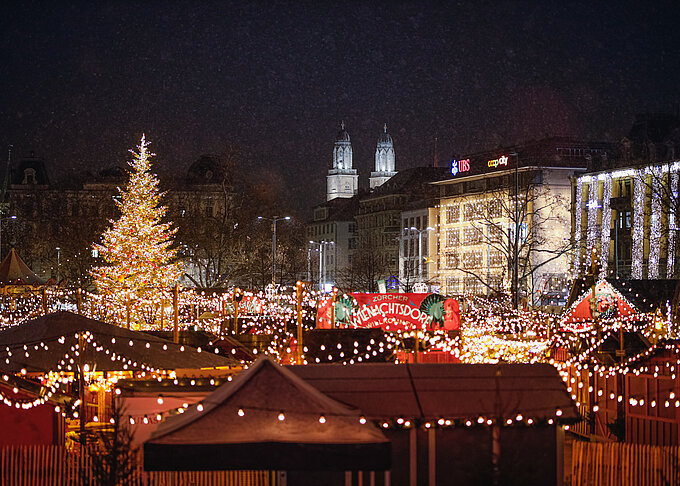 Züricher Weihnachtsdorf